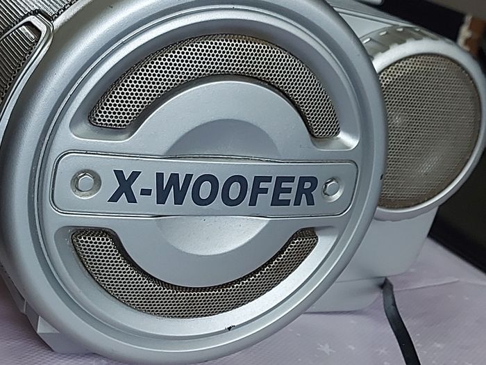 GOODMANS Stereo MW-FM CD, Tape Portable System Model GPS 327R, Fourway Speaker System, in excellent cosmetic condition