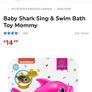 Pink Baby Shark Sing & Swim Bath Toy Mommy Image 4