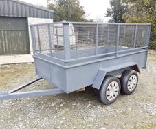 factory made trailer all steel with aluminium checkered floor.