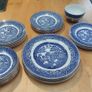 Vintage Arklow Pottery Willow Pattern (Without Gilt) Sugar Bowl - Replacements.com!! Image 5