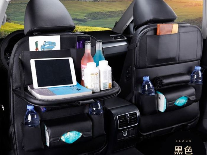 New Car Seat Organizer Back Seat Bag 4 USB Charge Storage Bag Holder Travel Multi-function Pocket Stowing Tidying Car Organizer