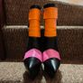 Funky Colourful Ankle heel boots, size 6 Image 8