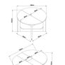 4 seater extendable table (table only) Image 3