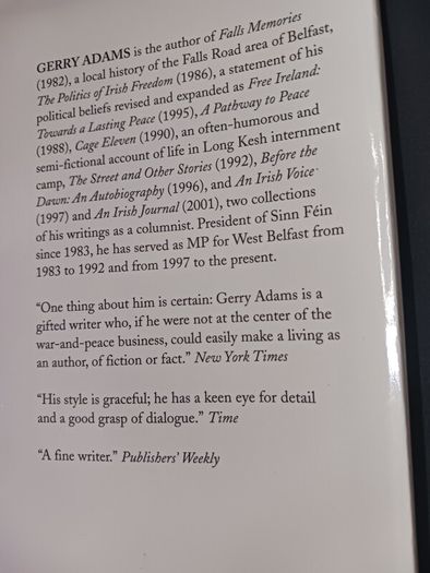 Gerry Adams / Hope & History/ 2003/ Brandon Pess/ 1st edition