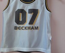 New David Beckham childs revirsible football top tag attached