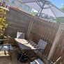 Garden furniture- 4 seats plus table and parasol Image 2