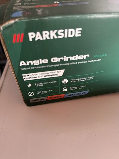 New parkside angle grinder
