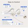 Giveet Bluetooth 5.3 Headset with Detachable Microphone, Wireless Headset w/DSP Noise Cancelling Mic for Phone PC Laptop, Open Ear Comfort Headphones for Office Home Working Driving Running, 12 Hrs Image 7