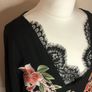 Black floral blouse (4XL) Image 2