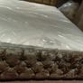 Monaco truffle bed frame and mattress Image 3