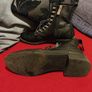 Price drop Zara Trafaluc Black Leather Combat Boots Size EU 39 Image 8