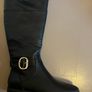 New River Island Long Black Boots Image 2