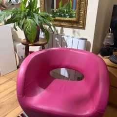 Pink armchair