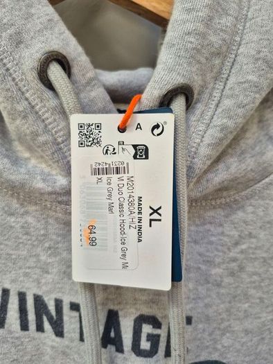 Superdry Mens Ice Grey Marl Hoodie