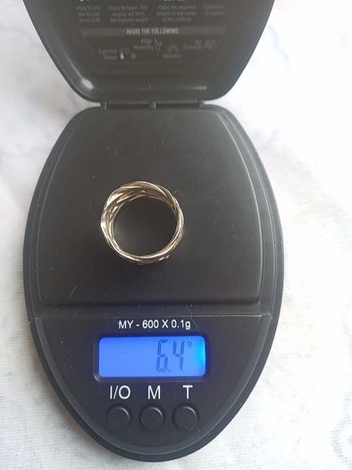 Sterling silver knot ring