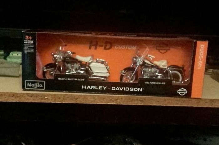 Custom H-db1968 Flh Electrack Glide Plus 1962 Flm Glide Diecast Models