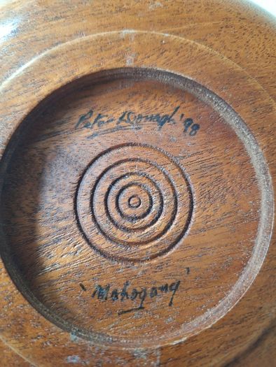 Mahogany Bowl and pedestal