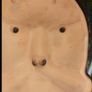 Unique signed terracotta Buso mask Image 2