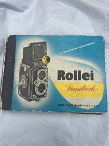 Rollieflex. And Rollicord handbook guide very conprehensive.