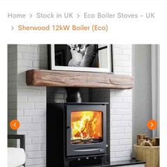 Henley stove with back boiler 12kw