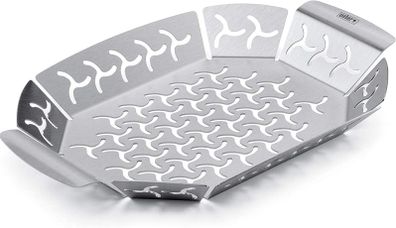 Premium Grill Basket 26.9 x 18.7 x 2.8 cm, Vegetable Basket