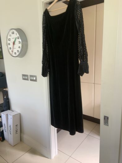 vintage Leshgold London 1960s velvet dress