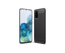 Samsung Galaxy S20 Plus Case Cover Carbon Fiber Design Shockproof Black Armor - FHT03SMK3
