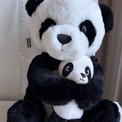 Mommy and baby Panda plush toy