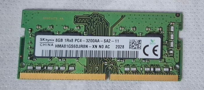 8GB DDR4 Ram Laptop - Sk hynix