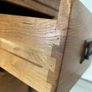 Pair of Rustic 3-Drawer Solid Oak Bedside Tables/Lockers Image 7