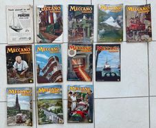 Vintage Meccano magazines from January 1952-March 1955(12 issues)
