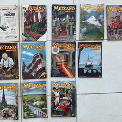 Vintage Meccano magazines from January 1952-March 1955(12 issues)