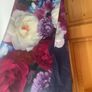 Ted Baker blushing bouquet skinny scarf navy Image 5