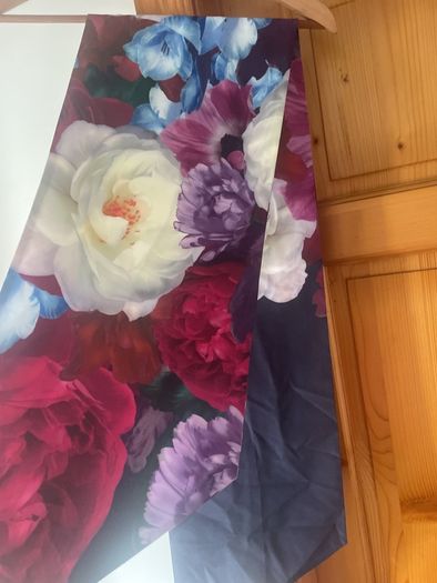 Ted Baker blushing bouquet skinny scarf navy