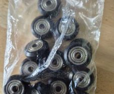 CNC Plastic POM Big Wheel With Bearing Idler V-Slot Aluminum Profile
