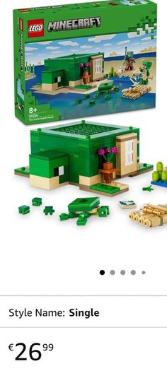 Brand New Lego Minecraft The Turtle Beach House Set
