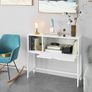 Console table  Entrance Table with Drop-Down Door and Compartment Image 3