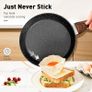 Kitchen Academy Non Stick Cookware, Pots Pans Sets with Lids 15PCS Black Induction Hob Pan Set, Saucepan Set, Granite Cookware, Nonstick Frying Pan, Cooking Pot Pancake Sets Non Toxic for All Hobs Image 3
