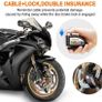 Motorcycle Motorbike Motor Cycle Bike Bicycle Scooter Wheel Disc Brake Alarm Lock Aluminum Alloy Security Anti-theft Image 2
