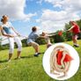 Outdoor Games Tug of War Rope for Kids and Adults (Khaki, 12 M) Image 2