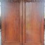 Solid mahogany Victorian wardrobe doors Image 4