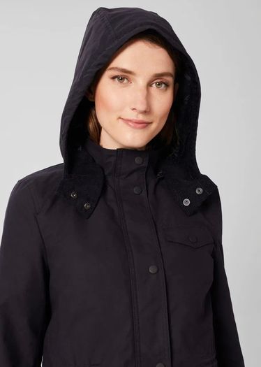 Hobbs Waxed Navy Coat