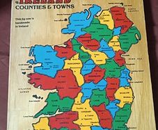 Wooden Jigsaw of map Ireland