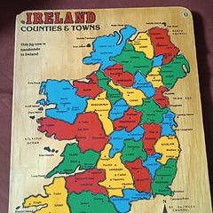 Wooden Jigsaw of map Ireland