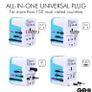 New GEO Smart Travel Adapter with 4 USB Charging Ports, All-In-One Universal Plug / Safe Wall Charger with USB Surge Protection - 1 YEAR GUARANTEE Image 4