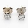925 Silver Cubic Zirconia Sparkle Stud Earrings Image 2
