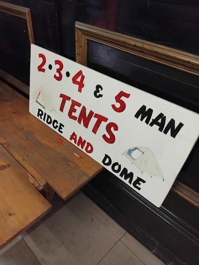 Vintage Hand Painted Wood Sign