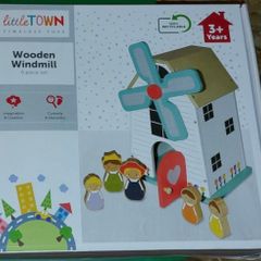 Little Town Wooden Windmill