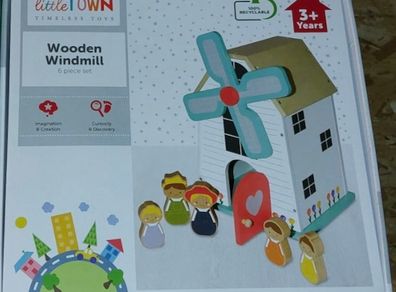 Little Town Wooden Windmill