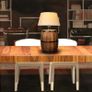Natural barrel decoration lighting table lamp bedroom bedside night light bar cafe restaurant creative desk lights Image 5